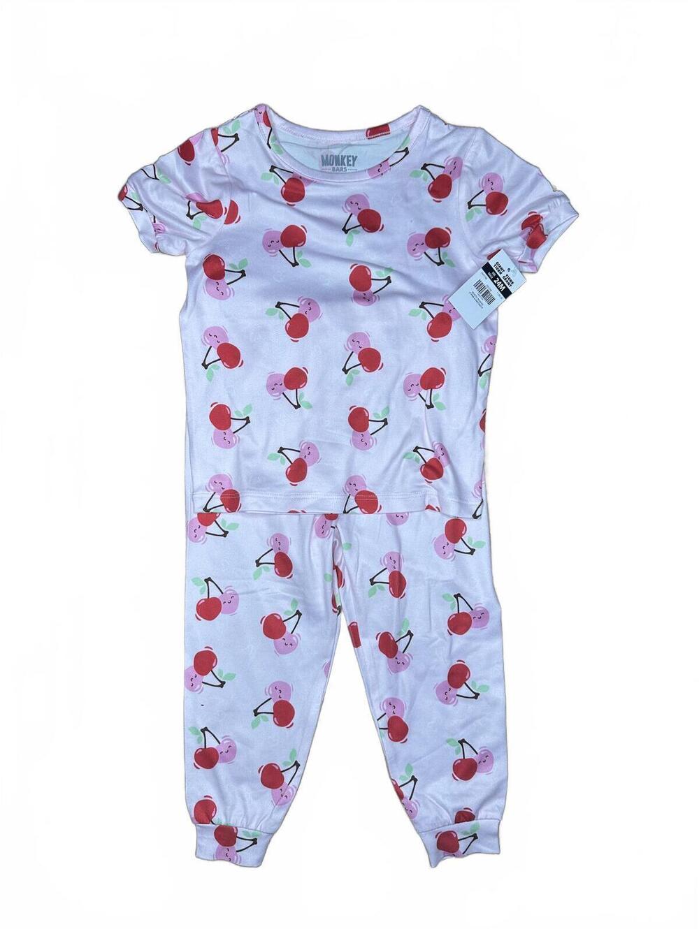 Monkey Bars 24M Cherry Print 2-Piece Pajama Set